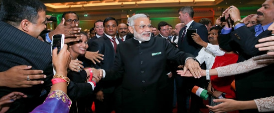 Prime Minister meeting the Indian Community in Dublin, 23 September 2015