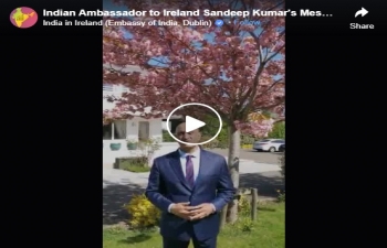Ambassador’s message to Indian community on extension of lockdown and travel ban in India