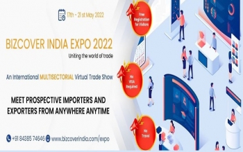 Bizcover India - An International Multi-Sector Virtual Expo 2022. , from 17th May to 21st May 2022. (5 Days)