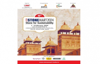 12th edition of the show - India Stonemart 2024 – at Jaipur Exhibition and Convention Centre, Sitapura, Jaipur during 1-4 February 2024